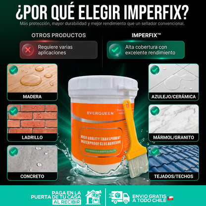 IMPERFIX | Selladores Impermeabilizantes Transparentes de 300gr + brochas incluidas