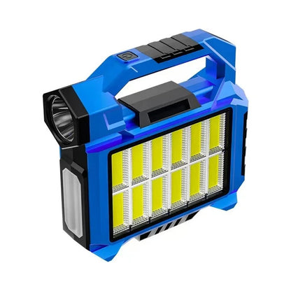LINTERNA LED RECARGABLE USB Y PANEL SOLAR 3EN1