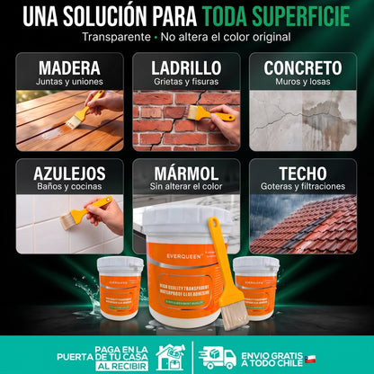 IMPERFIX | Selladores Impermeabilizantes Transparentes de 300gr + brochas incluidas