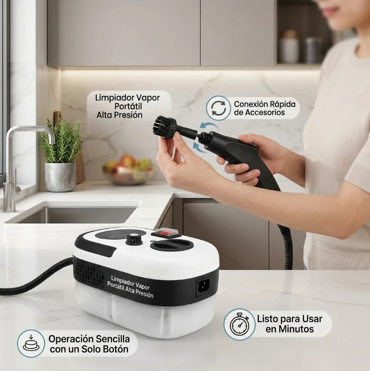 Limpiador A Vapor Multiuso SteamCleaner 2500w