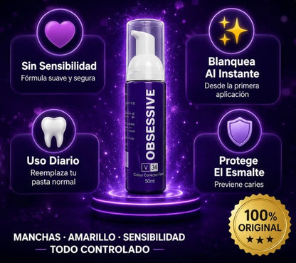 BLANQUEADOR DENTAL OBSESSIVE V34 FOAM