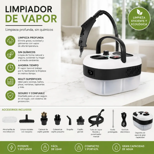 Limpiador A Vapor Multiuso SteamCleaner 2500w