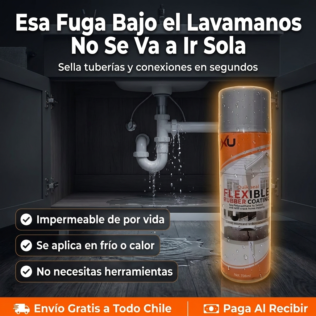 Sellador para fuga de tubería bajo el lavamanos