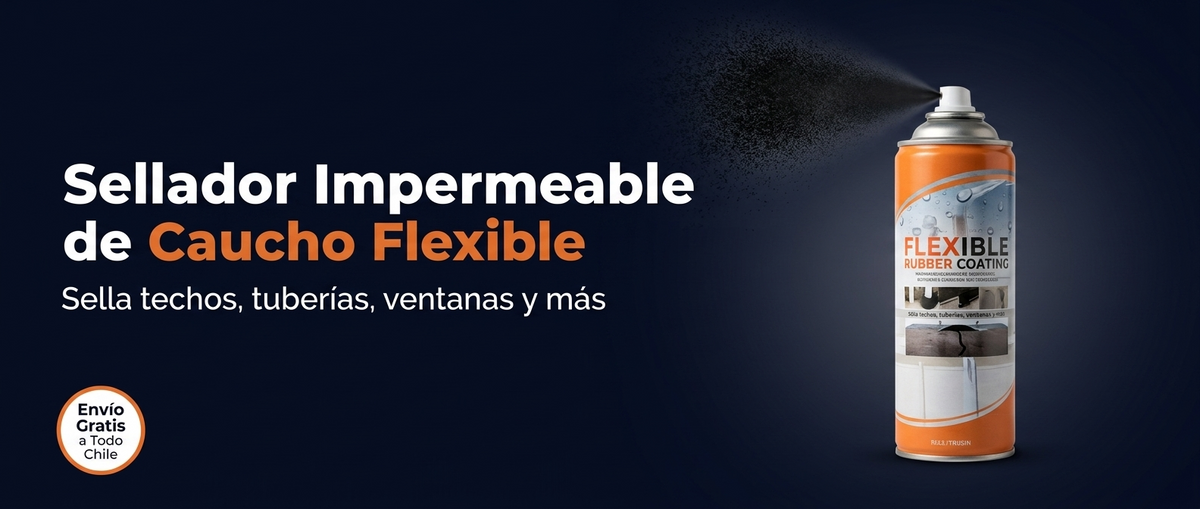Banner panorámico sellador impermeable de caucho flexible