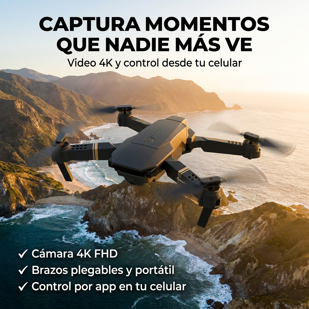 Mini dron 4K - captura momentos que nadie más ve