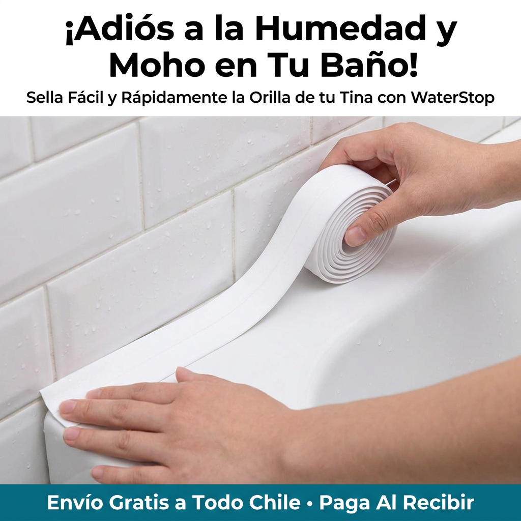 Cinta WaterStop - aplicación en borde de tina 1:1